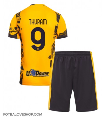 Inter Milan Marcus Thuram #9 Dětské Alternativní Dres 2024-25 Krátký Rukáv (+ trenýrky)