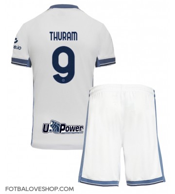 Inter Milan Marcus Thuram #9 Dětské Venkovní Dres 2024-25 Krátký Rukáv (+ trenýrky)