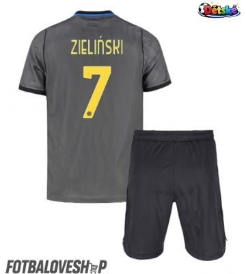 Inter Milan Piotr Zielinski #7 Dětské Alternativní Dres 2026-27 Krátký Rukáv (+ trenýrky)