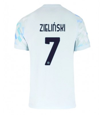 Inter Milan Piotr Zielinski #7 Venkovní Dres 2025-26 Krátký Rukáv