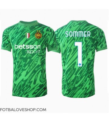 Inter Milan Yann Sommer #1 Brankářské Domácí Dres 2024-25 Krátký Rukáv