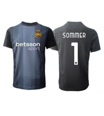 Inter Milan Yann Sommer #1 Brankářské Domácí Dres 2025-26 Krátký Rukáv
