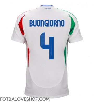 Itálie Alessandro Buongiorno #4 Venkovní Dres ME 2024 Krátký Rukáv