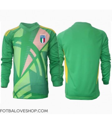 Itálie Brankářské Venkovní Dres ME 2024 Dlouhý Rukáv