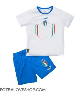 Itálie Dětské Venkovní Dres 2022 Krátký Rukáv (+ trenýrky)