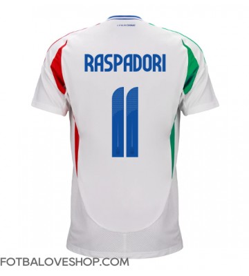 Itálie Giacomo Raspadori #11 Venkovní Dres ME 2024 Krátký Rukáv