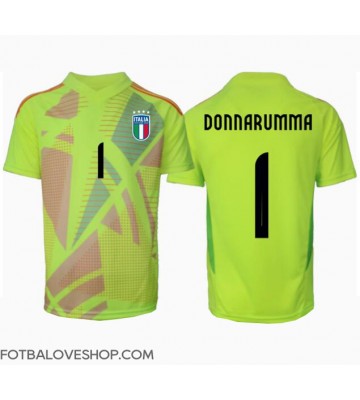 Itálie Gianluigi Donnarumma #1 Brankářské Domácí Dres ME 2024 Krátký Rukáv