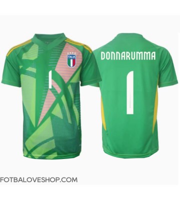 Itálie Gianluigi Donnarumma #1 Brankářské Venkovní Dres ME 2024 Krátký Rukáv