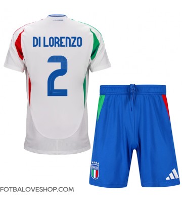 Itálie Giovanni Di Lorenzo #2 Dětské Venkovní Dres ME 2024 Krátký Rukáv (+ trenýrky)