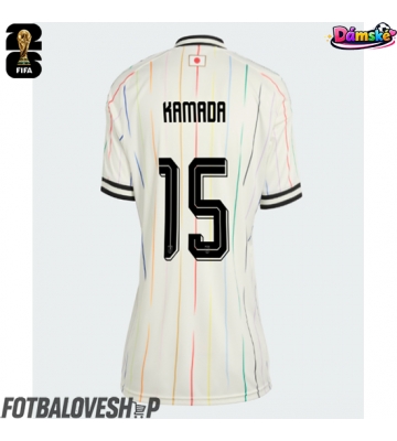 Japonsko Daichi Kamada #15 Dámské Venkovní Dres MS 2026 Krátký Rukáv