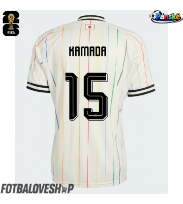 Japonsko Daichi Kamada #15 Venkovní Dres MS 2026 Krátký Rukáv