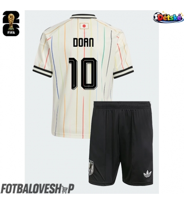 Japonsko Ritsu Doan #10 Dětské Venkovní Dres MS 2026 Krátký Rukáv (+ trenýrky)