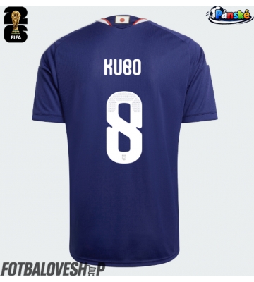 Japonsko Takefusa Kubo #8 Domácí Dres MS 2026 Krátký Rukáv