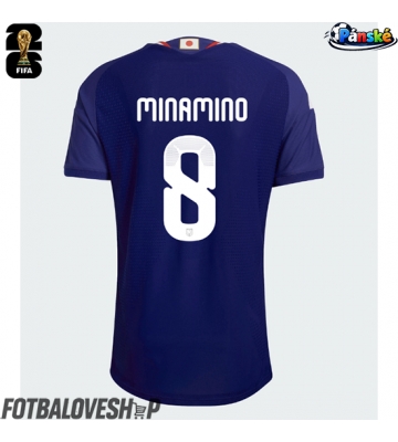 Japonsko Takumi Minamino #8 Domácí Dres MS 2026 Krátký Rukáv