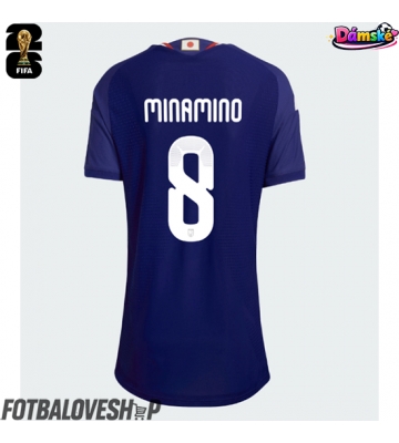 Japonsko Takumi Minamino #8 Dámské Domácí Dres MS 2026 Krátký Rukáv