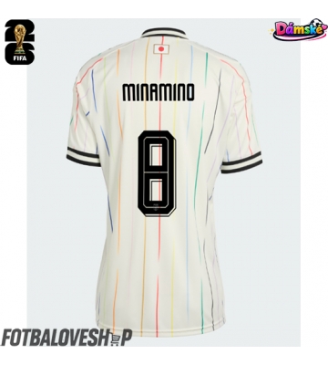 Japonsko Takumi Minamino #8 Dámské Venkovní Dres MS 2026 Krátký Rukáv