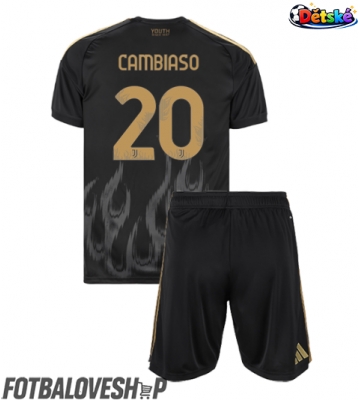 Juventus Andrea Cambiaso #20 Dětské Alternativní Dres 2026-27 Krátký Rukáv (+ trenýrky)