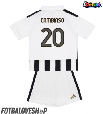 Juventus Andrea Cambiaso #20 Dětské Domácí Dres 2026-27 Krátký Rukáv (+ trenýrky)