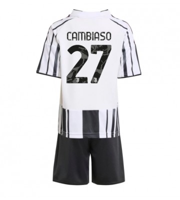 Juventus Andrea Cambiaso #27 Dětské Domácí Dres 2025-26 Krátký Rukáv (+ trenýrky)