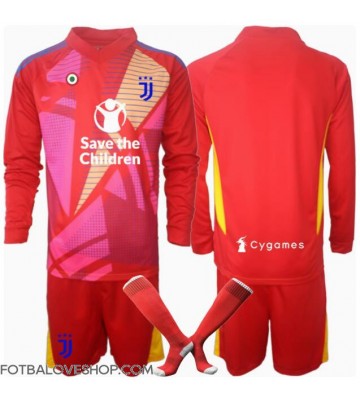 Juventus Brankářské Dětské Domácí Dres 2024-25 Dlouhý Rukáv (+ trenýrky)