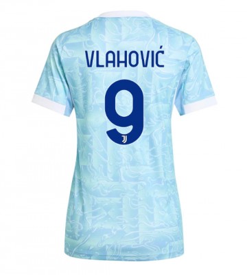 Juventus Dusan Vlahovic #9 Dámské Venkovní Dres 2025-26 Krátký Rukáv