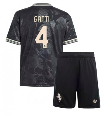 Juventus Federico Gatti #4 Dětské Alternativní Dres 2025-26 Krátký Rukáv (+ trenýrky)