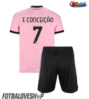 Juventus Francisco Conceicao #7 Dětské Venkovní Dres 2026-27 Krátký Rukáv (+ trenýrky)