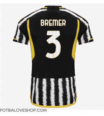 Juventus Gleison Bremer #3 Domácí Dres 2023-24 Krátký Rukáv