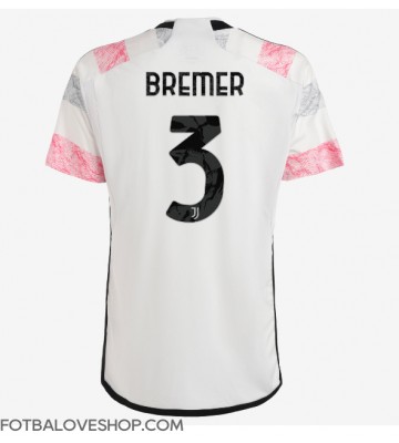 Juventus Gleison Bremer #3 Venkovní Dres 2023-24 Krátký Rukáv