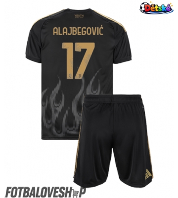 Juventus Kerim Alajbegovic #17 Dětské Alternativní Dres 2026-27 Krátký Rukáv (+ trenýrky)