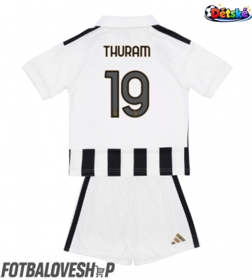 Juventus Khephren Thuram #19 Dětské Domácí Dres 2026-27 Krátký Rukáv (+ trenýrky)