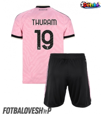 Juventus Khephren Thuram #19 Dětské Venkovní Dres 2026-27 Krátký Rukáv (+ trenýrky)