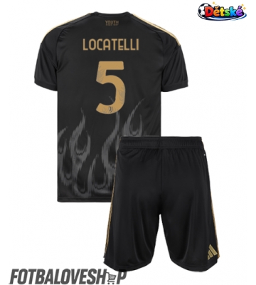 Juventus Manuel Locatelli #5 Dětské Alternativní Dres 2026-27 Krátký Rukáv (+ trenýrky)