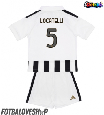Juventus Manuel Locatelli #5 Dětské Domácí Dres 2026-27 Krátký Rukáv (+ trenýrky)