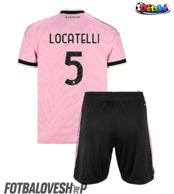 Juventus Manuel Locatelli #5 Dětské Venkovní Dres 2026-27 Krátký Rukáv (+ trenýrky)