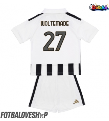 Juventus Nick Woltemade #27 Dětské Domácí Dres 2026-27 Krátký Rukáv (+ trenýrky)