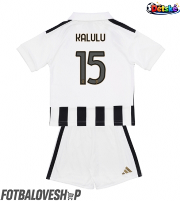 Juventus Pierre Kalulu #15 Dětské Domácí Dres 2026-27 Krátký Rukáv (+ trenýrky)