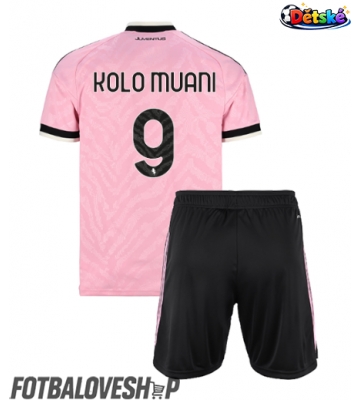 Juventus Randal Kolo Muani #9 Dětské Venkovní Dres 2026-27 Krátký Rukáv (+ trenýrky)