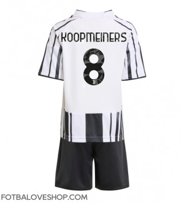 Juventus Teun Koopmeiners #8 Dětské Domácí Dres 2025-26 Krátký Rukáv (+ trenýrky)