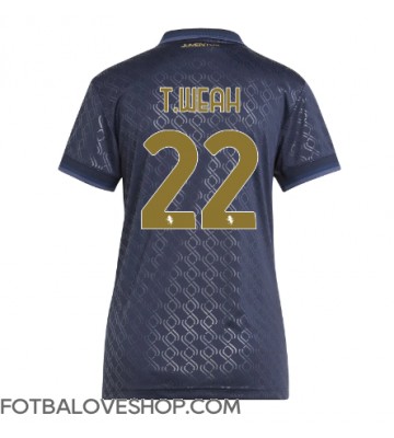 Juventus Timothy Weah #22 Dámské Alternativní Dres 2024-25 Krátký Rukáv