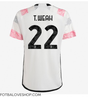 Juventus Timothy Weah #22 Venkovní Dres 2023-24 Krátký Rukáv
