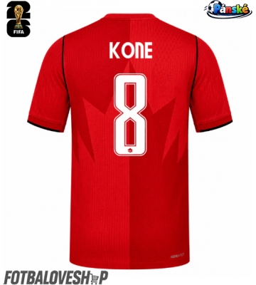 Kanada Ismael Kone #8 Domácí Dres MS 2026 Krátký Rukáv