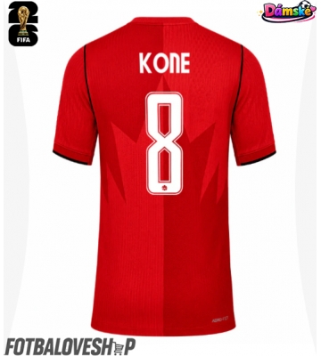 Kanada Ismael Kone #8 Dámské Domácí Dres MS 2026 Krátký Rukáv