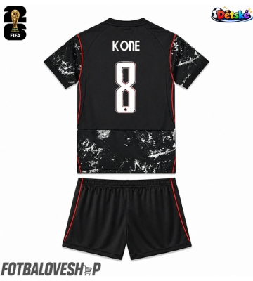 Kanada Ismael Kone #8 Dětské Venkovní Dres MS 2026 Krátký Rukáv (+ trenýrky)