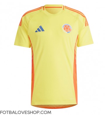 Kolumbie Domácí Dres Copa America 2024 Krátký Rukáv
