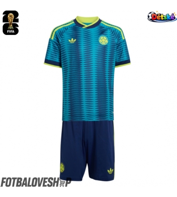 Kolumbie Dětské Venkovní Dres MS 2026 Krátký Rukáv (+ trenýrky)