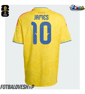 Kolumbie James Rodriguez #10 Domácí Dres MS 2026 Krátký Rukáv