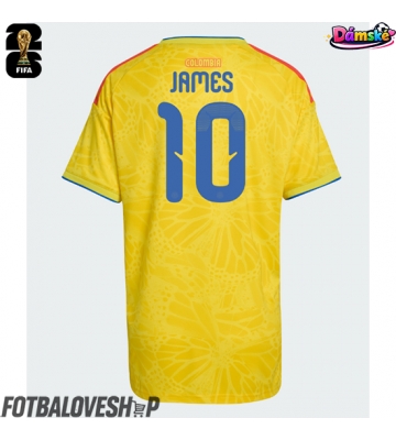 Kolumbie James Rodriguez #10 Dámské Domácí Dres MS 2026 Krátký Rukáv