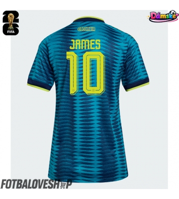 Kolumbie James Rodriguez #10 Dámské Venkovní Dres MS 2026 Krátký Rukáv