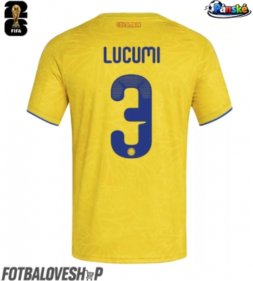 Kolumbie Jhon Lucumi #3 Domácí Dres MS 2026 Krátký Rukáv